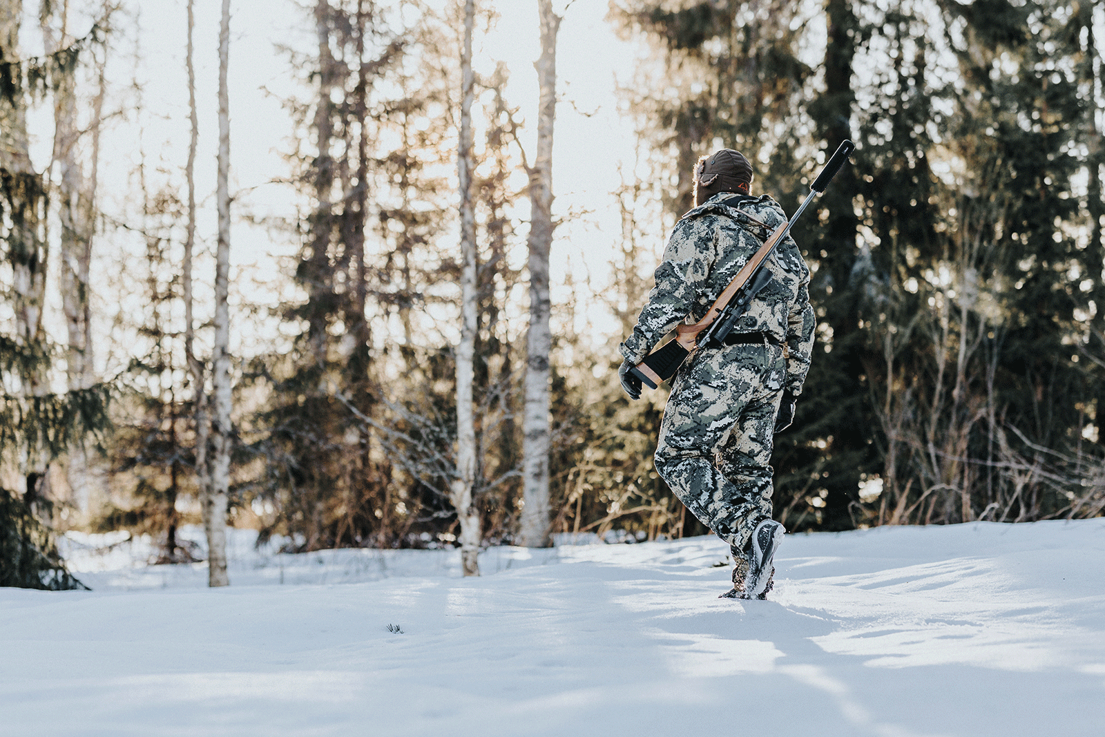 Combinaison Ridge Thermo dans un paysage hivernal